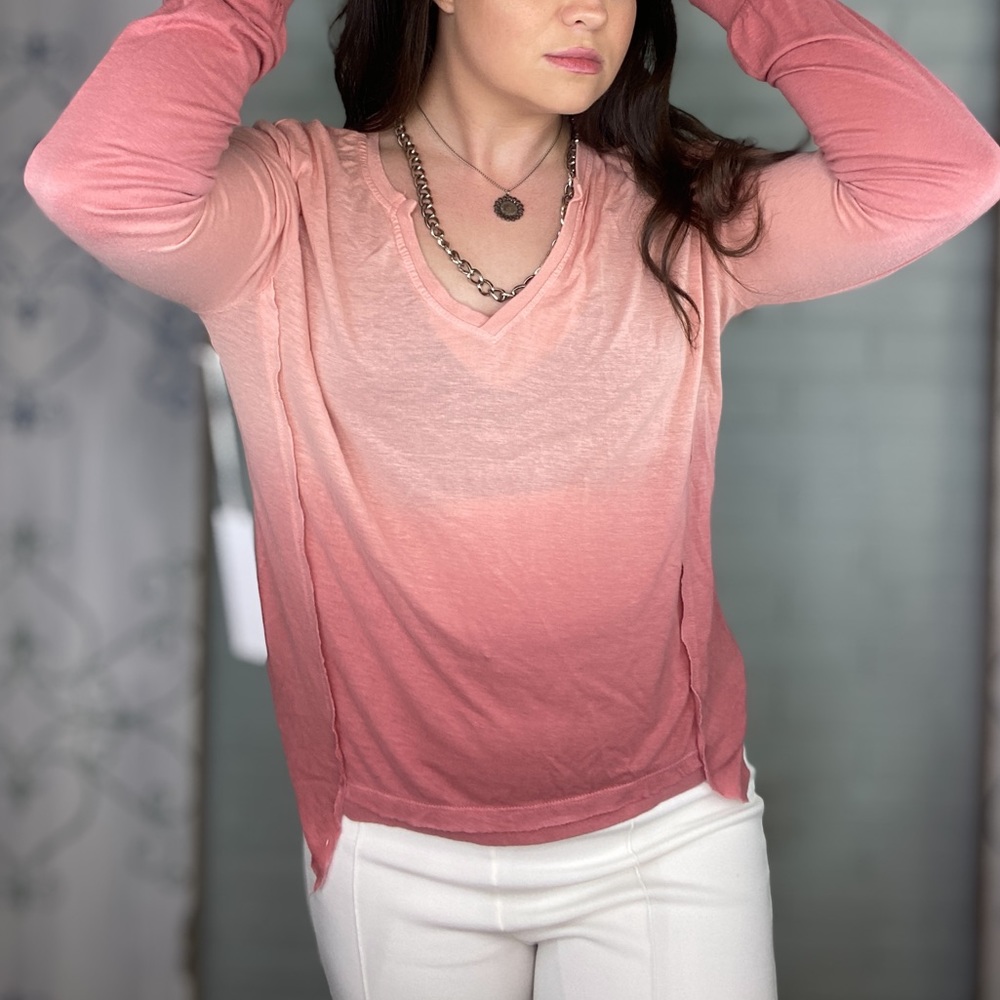 Young Fabulous & Broke Pink Tie Dye Long Sleeve Top NEW with Tags - Picture 2 of 15